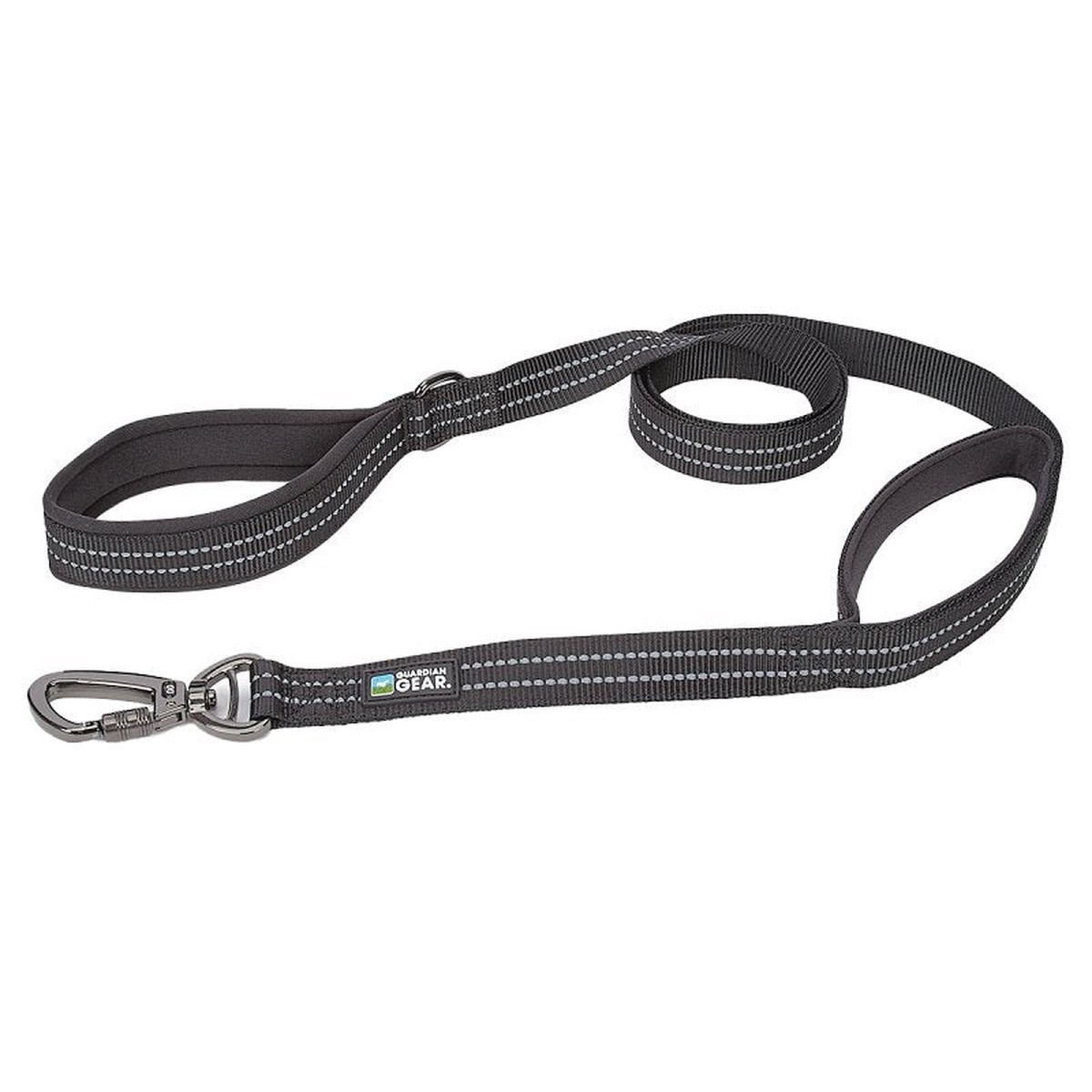 Guardian Gear ZA5172 06 30 Reflective Dog Leash 6 ft L Nylon Line Black Fastening Method Snap