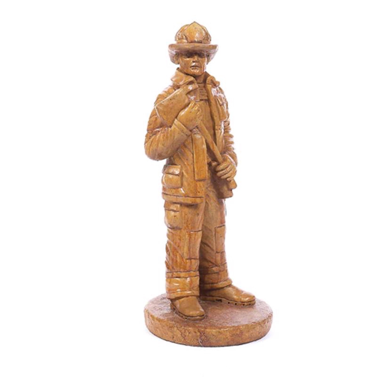 Athens Stonecasting Concrete Beige 25 in Fireman Statuary