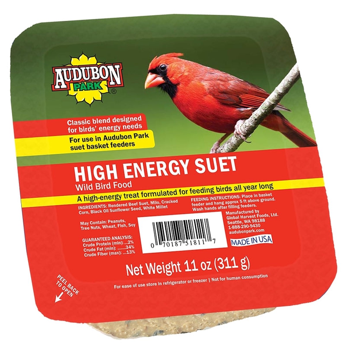 Audubon Park 13065 High Energy Suet 11 oz